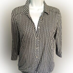 Marc O'Polo Shirt - XS black white , elastic waist , modal cotton
